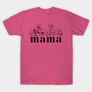 Mama Botanical Vintage Mother's Day Wild Flowers T-Shirt